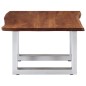 vidaXL Couchtisch mit Naturkanten 60 x 60 x 40 cm Massivholz Akazie vidaXL Couchtisch mit Naturkanten 60 x 60 x 40 cm Massivholz Akazie