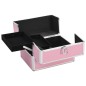vidaXL Kosmetikkoffer 22x30x21 cm Rosa Aluminium vidaXL Kosmetikkoffer 22x30x21 cm Rosa Aluminium