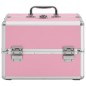 vidaXL Kosmetikkoffer 22x30x21 cm Rosa Aluminium vidaXL Kosmetikkoffer 22x30x21 cm Rosa Aluminium