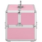 vidaXL Kosmetikkoffer 22x30x21 cm Rosa Aluminium vidaXL Kosmetikkoffer 22x30x21 cm Rosa Aluminium