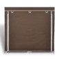vidaXL Stoff Schuhschrank mit Abdeckung 115 x 28 x 110 cm Braun vidaXL Stoff Schuhschrank mit Abdeckung 115 x 28 x 110 cm Braun