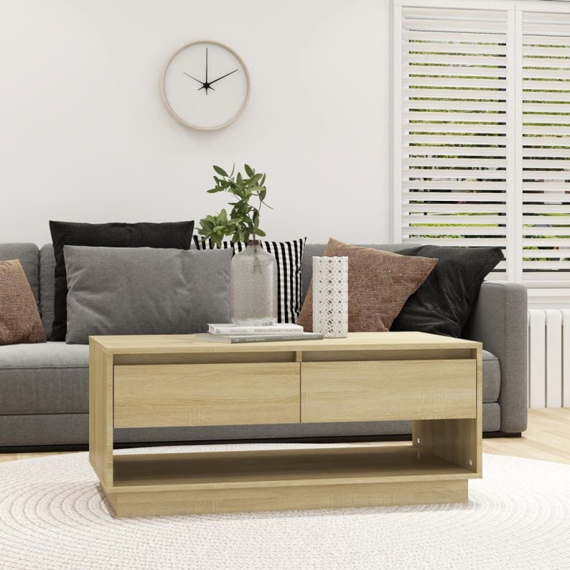 vidaXL Couchtisch Sonoma-Eiche 102,5x55x44 cm Holzwerkstoff vidaXL Couchtisch Sonoma-Eiche 102,5x55x44 cm Holzwerkstoff