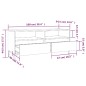 vidaXL TV-Schrank Räuchereiche 100x34,5x44,5 cm Holzwerkstoff vidaXL TV-Schrank Räuchereiche 100x34,5x44,5 cm Holzwerkstoff