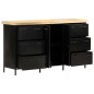 vidaXL Sideboard 140x38x76 cm Raues Mangoholz vidaXL Sideboard 140x38x76 cm Raues Mangoholz