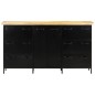 vidaXL Sideboard 140x38x76 cm Raues Mangoholz vidaXL Sideboard 140x38x76 cm Raues Mangoholz