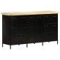 vidaXL Sideboard 140x38x76 cm Raues Mangoholz vidaXL Sideboard 140x38x76 cm Raues Mangoholz