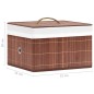 vidaXL Bambus Aufbewahrungsboxen 4 Stk. Braun vidaXL Bambus Aufbewahrungsboxen 4 Stk. Braun