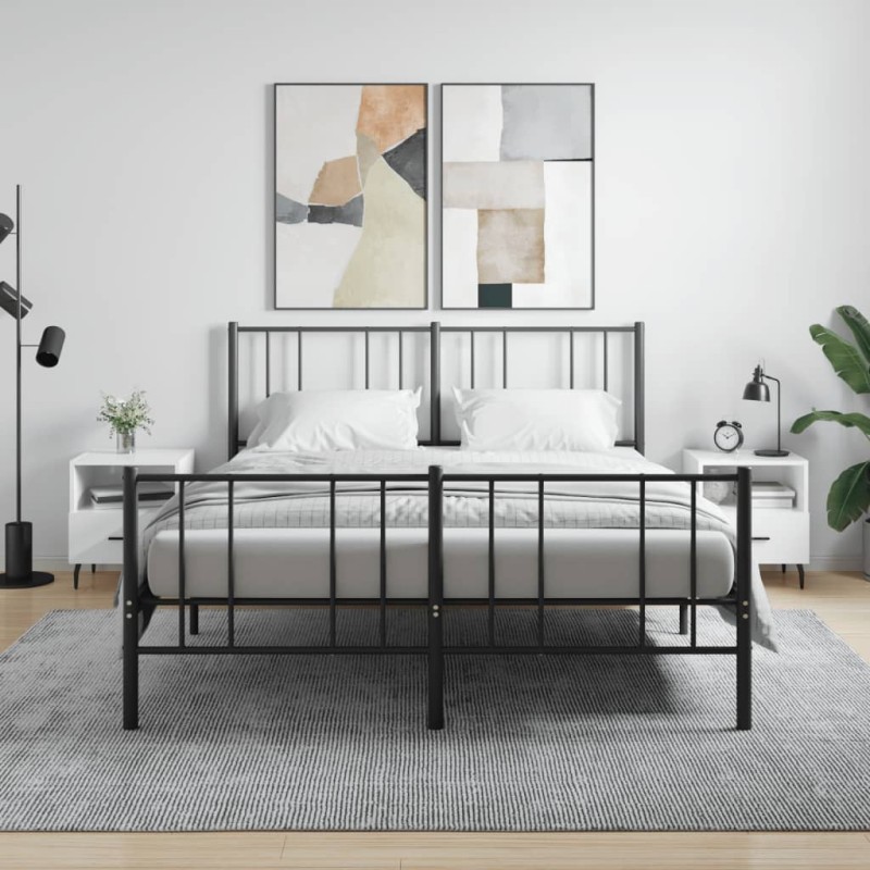 vidaXL Nachttische 2 Stk. Hochglanz-Weiß 40x35x47,5 cm Holzwerkstoff vidaXL Nachttische 2 Stk. Hochglanz-Weiß 40x35x47,5 cm Holzwerkstoff