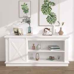 vidaXL Mini Schiebetürbeschlag Set für Schranktüren Carbonstahl 183 cm
