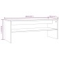 vidaXL Couchtisch Grau Sonoma 100x40x40 cm Holzwerkstoff vidaXL Couchtisch Grau Sonoma 100x40x40 cm Holzwerkstoff