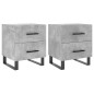 vidaXL Nachttische 2 Stk. Betongrau 40x35x47,5 cm Holzwerkstoff vidaXL Nachttische 2 Stk. Betongrau 40x35x47,5 cm Holzwerkstoff