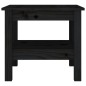 vidaXL Couchtisch Schwarz 45x45x40 cm Massivholz Kiefer vidaXL Couchtisch Schwarz 45x45x40 cm Massivholz Kiefer