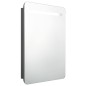 vidaXL LED-Bad-Spiegelschrank Grau 60x11x80 cm vidaXL LED-Bad-Spiegelschrank Grau 60x11x80 cm