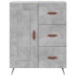 Highboard Betongrau 69,5x34x180 cm Holzwerkstoff Highboard Betongrau 69,5x34x180 cm Holzwerkstoff