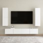 vidaXL TV-Schränke 2 Stk. Weiß 30,5x30x110 cm Holzwerkstoff vidaXL TV-Schränke 2 Stk. Weiß 30,5x30x110 cm Holzwerkstoff