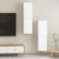 vidaXL TV-Schränke 2 Stk. Weiß 30,5x30x110 cm Holzwerkstoff vidaXL TV-Schränke 2 Stk. Weiß 30,5x30x110 cm Holzwerkstoff