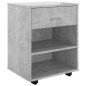 vidaXL Rollschrank Betongrau 46x36x59 cm Holzwerkstoff vidaXL Rollschrank Betongrau 46x36x59 cm Holzwerkstoff