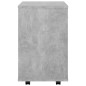 vidaXL Rollschrank Betongrau 46x36x59 cm Holzwerkstoff vidaXL Rollschrank Betongrau 46x36x59 cm Holzwerkstoff