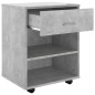 vidaXL Rollschrank Betongrau 46x36x59 cm Holzwerkstoff vidaXL Rollschrank Betongrau 46x36x59 cm Holzwerkstoff