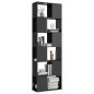 vidaXL Bücherregal Raumteiler Hochglanz-Grau 60x24x186 cm vidaXL Bücherregal Raumteiler Hochglanz-Grau 60x24x186 cm