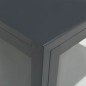 vidaXL Sideboard Anthrazit 38x35x70 cm Stahl und Glas vidaXL Sideboard Anthrazit 38x35x70 cm Stahl und Glas