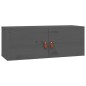 vidaXL Wandschränke 2 Stk. Grau 80x30x30 cm Massivholz Kiefer vidaXL Wandschränke 2 Stk. Grau 80x30x30 cm Massivholz Kiefer