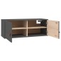 vidaXL Wandschränke 2 Stk. Grau 80x30x30 cm Massivholz Kiefer vidaXL Wandschränke 2 Stk. Grau 80x30x30 cm Massivholz Kiefer