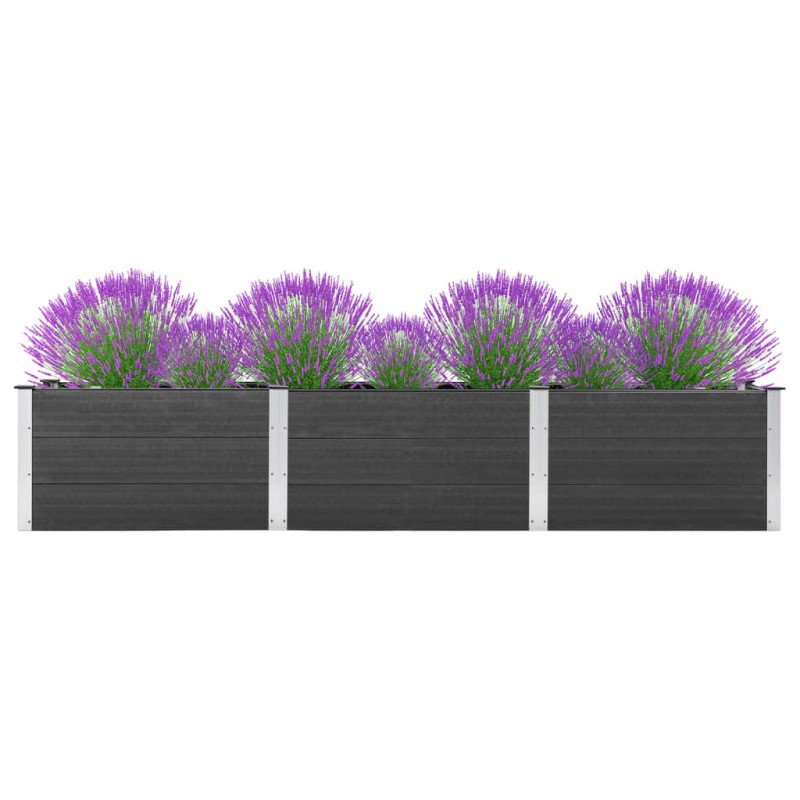 vidaXL Garten-Hochbeet 300x50x54 cm WPC Grau vidaXL Garten-Hochbeet 300x50x54 cm WPC Grau