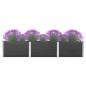 vidaXL Garten-Hochbeet 300x50x54 cm WPC Grau vidaXL Garten-Hochbeet 300x50x54 cm WPC Grau