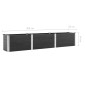 vidaXL Garten-Hochbeet 300x50x54 cm WPC Grau vidaXL Garten-Hochbeet 300x50x54 cm WPC Grau