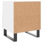 vidaXL Nachttisch Weiß 40x35x47,5 cm Holzwerkstoff vidaXL Nachttisch Weiß 40x35x47,5 cm Holzwerkstoff