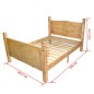 vidaXL Bett + Memory-Matratze Mexikanische Kiefer Corona 160 x 200 cm vidaXL Bett + Memory-Matratze Mexikanische Kiefer Corona 160 x 200 cm