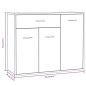 vidaXL Sideboard Räuchereiche 88x30x70 cm Holzwerkstoff vidaXL Sideboard Räuchereiche 88x30x70 cm Holzwerkstoff