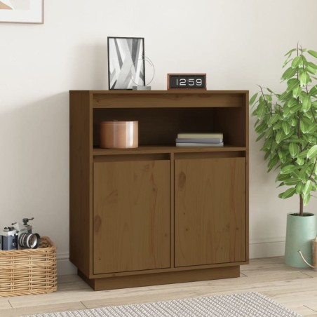 vidaXL Sideboard Honigbraun 70x34x80 cm Massivholz Kiefer