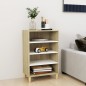 vidaXL Sideboard Weiß Sonoma-Eiche 57x35x90 cm Holzwerkstoff vidaXL Sideboard Weiß Sonoma-Eiche 57x35x90 cm Holzwerkstoff