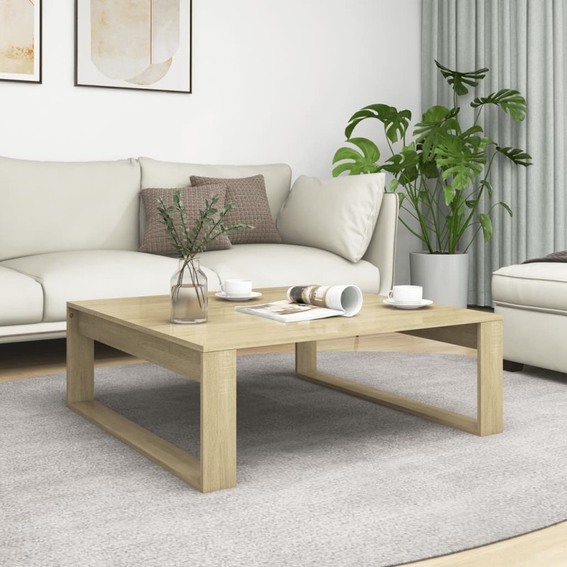 vidaXL Couchtisch Sonoma-Eiche 100x100x35 cm Holzwerkstoff vidaXL Couchtisch Sonoma-Eiche 100x100x35 cm Holzwerkstoff