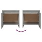 vidaXL Nachttische 2 Stk. Betongrau 45x34x44,5 cm Holzwerkstoff vidaXL Nachttische 2 Stk. Betongrau 45x34x44,5 cm Holzwerkstoff