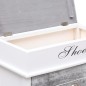 vidaXL Schuhschrank Grau 50 x 28 x 98 cm Paulownia Holz vidaXL Schuhschrank Grau 50 x 28 x 98 cm Paulownia Holz