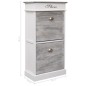 vidaXL Schuhschrank Grau 50 x 28 x 98 cm Paulownia Holz vidaXL Schuhschrank Grau 50 x 28 x 98 cm Paulownia Holz