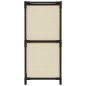 vidaXL Kommode mit 4 Körben aus Stoff Creme 63×30×71 cm Stahl vidaXL Kommode mit 4 Körben aus Stoff Creme 63×30×71 cm Stahl