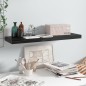 vidaXL Schwebendes Wandregal Hochglanz-Schwarz 80x23,5x3,8 cm MDF vidaXL Schwebendes Wandregal Hochglanz-Schwarz 80x23,5x3,8 cm MDF