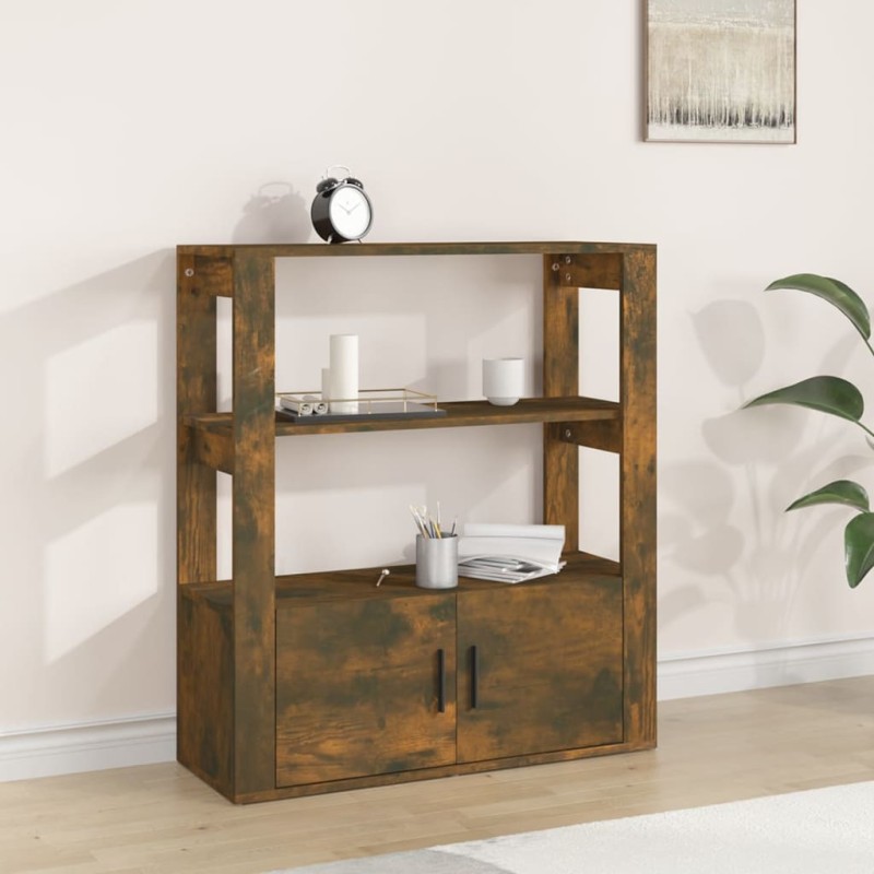 vidaXL Sideboard Räuchereiche 80x30x90 cm Holzwerkstoff vidaXL Sideboard Räuchereiche 80x30x90 cm Holzwerkstoff