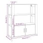 vidaXL Sideboard Räuchereiche 80x30x90 cm Holzwerkstoff vidaXL Sideboard Räuchereiche 80x30x90 cm Holzwerkstoff
