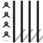 4 höhenverstellbare Tischbeine Schwarz 1100 mm 4 höhenverstellbare Tischbeine Schwarz 1100 mm