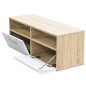 vidaXL 2 Stk. TV-Schränke Holzwerkstoff 95x35x36 cm Eiche und Weiß vidaXL 2 Stk. TV-Schränke Holzwerkstoff 95x35x36 cm Eiche und Weiß