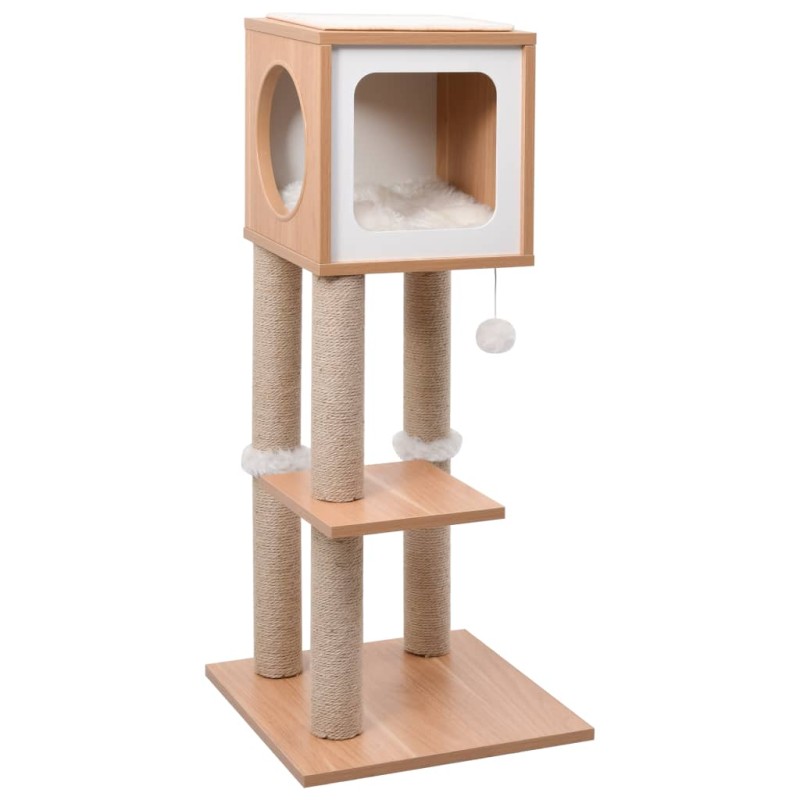 vidaXL Katzen-Kratzbaum mit Sisal-Kratzmatte 90 cm vidaXL Katzen-Kratzbaum mit Sisal-Kratzmatte 90 cm