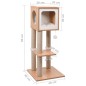 vidaXL Katzen-Kratzbaum mit Sisal-Kratzmatte 90 cm vidaXL Katzen-Kratzbaum mit Sisal-Kratzmatte 90 cm
