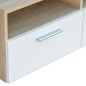 vidaXL 2 Stk. TV-Schränke Holzwerkstoff 95x35x36 cm Eiche und Weiß vidaXL 2 Stk. TV-Schränke Holzwerkstoff 95x35x36 cm Eiche und Weiß