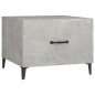 vidaXL Couchtische mit Metallbeinen 2 Stk. Betongrau 50x50x40 cm vidaXL Couchtische mit Metallbeinen 2 Stk. Betongrau 50x50x40 cm