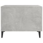 vidaXL Couchtische mit Metallbeinen 2 Stk. Betongrau 50x50x40 cm vidaXL Couchtische mit Metallbeinen 2 Stk. Betongrau 50x50x40 cm